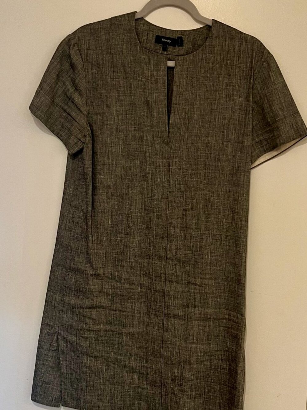 Theory Linen Shift Dress